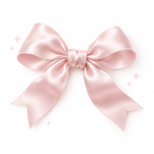 Laço rosa acetinado